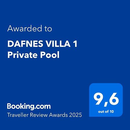 Dafnes Villa 1 Private Pool Perivolos  Ngoại thất bức ảnh